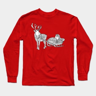 Santa's Sleigh Long Sleeve T-Shirt